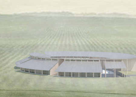 Zinc Roof and Circular Volumes Enhancing Wine Tourism Experience