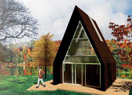 Wigwam-Inspired Microhome Featuring Goat Wool Insulation and Rainwater Recycling