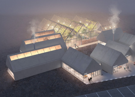 Concrete and Wood Structure Embracing Geothermal Energy for Agricultural Education