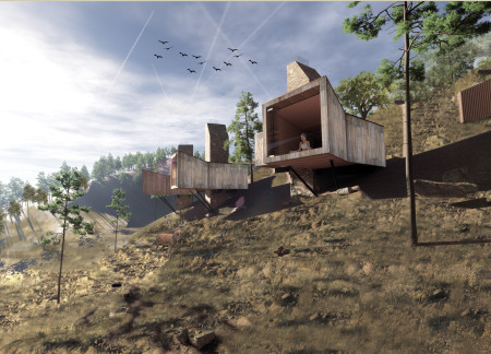 Cork and Stone Retreat Nestled in the Valleys for Meditation