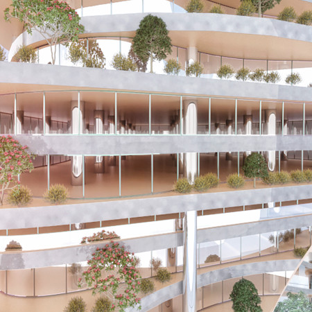 Vertical Farming Integration with Charred Wood Shingles in Sustainable Community Development