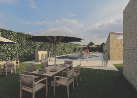 Reclaimed Bricks and Green Spaces for Community Regeneration