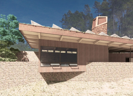 Terraced Pavilion Featuring Air-Harvesting Systems for Mindfulness Practices