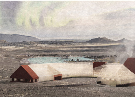 Volcanic Rock Follies Enhancing Community Experience in a Greenhouse Restaurant