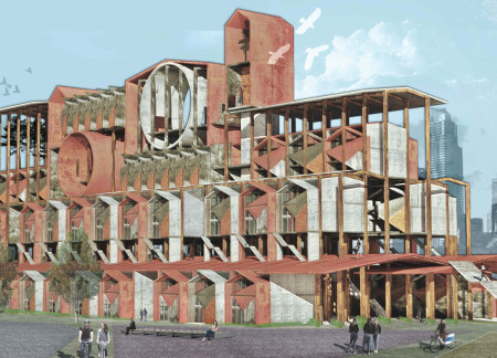 Modular Frames Creating Community Spaces in a 20-Minute Neighbourhood