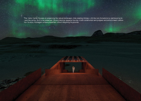 Corten Steel Cantilevers Enhancing Geological Views in Icelandic Landscape