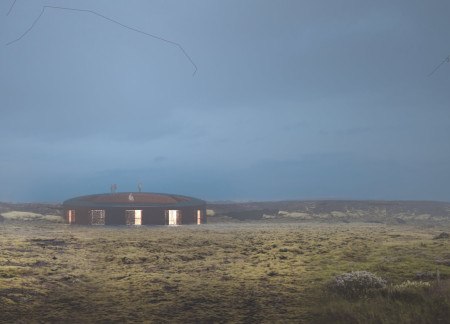 Perforated Shelters of Recycled Ocean-Plastic by Geothermal Caves