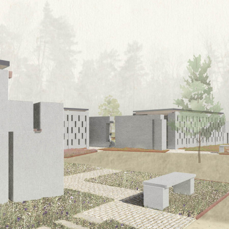 Perforated Walls and Flowering Gardens Enhancing Reflective Memorial Spaces