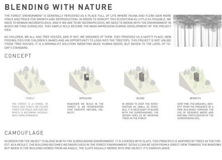 Camouflaged Sanctuary Using Slatted Timber Facade and Sustainable Practices