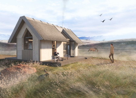 Thatched Roof and Plaster Walls Intertwine Comfort and Nature in Residential Space