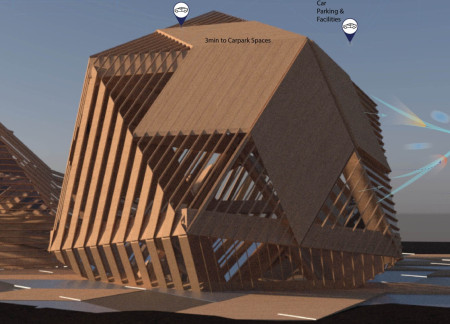 Aluminum Ceiling Tiles and Aluminum Features in a Community-Focused Gathering Space