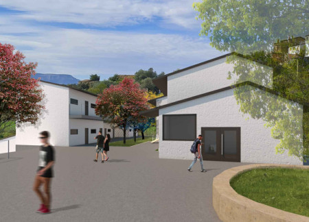 Interconnected Squares Embracing Local Materials and Nature