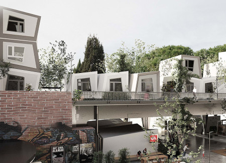 Anthracite-Clad Modular Homes with Asymmetrical Roofs for Flexible Living