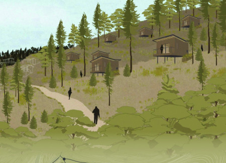 Elevated Pods Embracing Nature Through Phytodepuration and Natural Ventilation