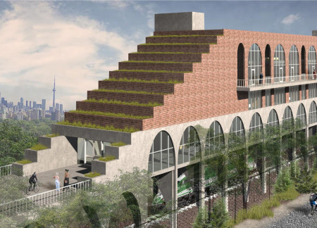 Brick Facade and Green Roofs Elevating Modular Housing in Urban Toronto