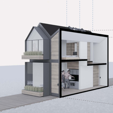 Modular Core Housing with Efficient Water Management