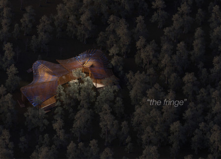 Veiling Roof Inspired by Folk Traditions and Timber Framework for Community Gathering