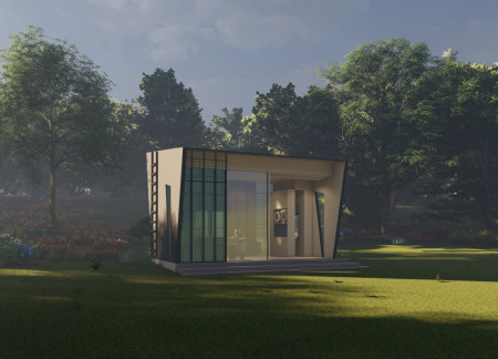 Algae-Powered Energy and Hydroponic Living in a Compact Micro Home
