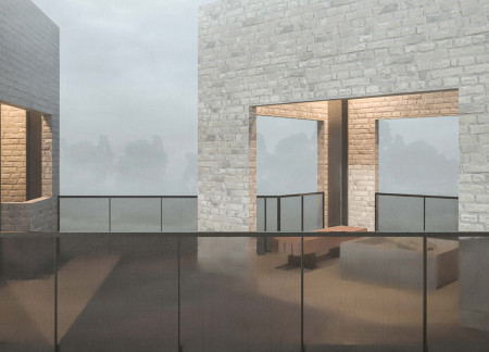 Steel and Stone Observation Tower Enhancing Agricultural Heritage