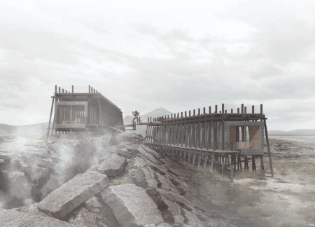 Geothermal Timber Structure Bridging Tectonic Plates