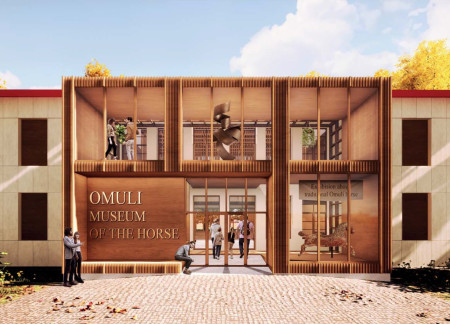 Charred Wood Shingles and Glass Facade Define a Community-Centric Space