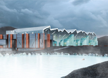 Corten Steel and High Glass Greenhouses Enhancing Agricultural Community Spaces