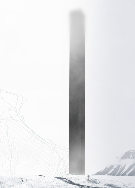 Monolithic Structure Engaging Humanity Amidst the Unknown