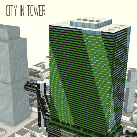 Sustainable Greenery and Vertical Farming in a Multifunctional Urban Hub