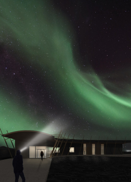 Panoramic Volcanic Views Framed by Natural Curves