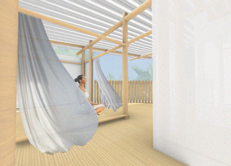 Nature-Integrated Retreat Featuring Local Bamboo and Polycarbonate Elements