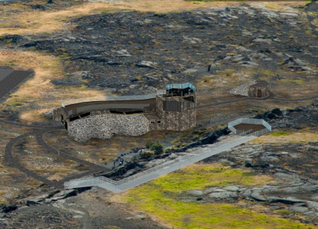 Burned Wooden Facade with Cross-Laminated Timber Viewing Tower