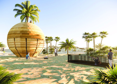 Rammed Earth Pavilion Embracing Desert Cycles in Marrakech