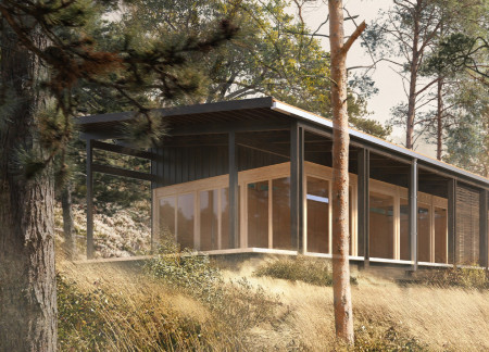 Charred Wooden Shingles and Cross-Laminated Timber Panels Define Sustainable Urban Living