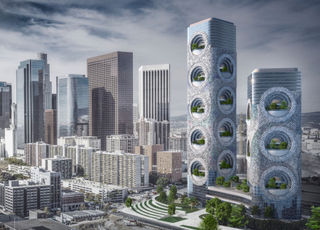 Double Skin Fa&ccedil;ade with Integrated Community Services in Vertical Housing