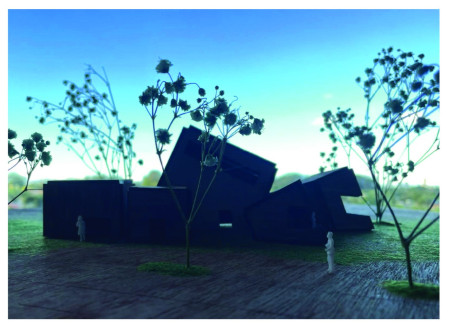 Reflective Light and Hope Through Rainbow Windows in a Ground-Level Hospice