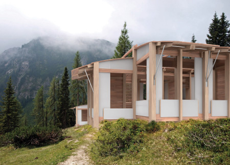 Healing Space with Operable Screens and Engineered Timber