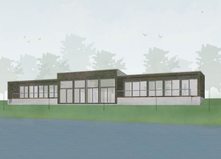 Transportable Wooden Structure Overlooking Cernostes Lake