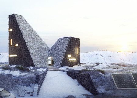 Tectonic Spaces Shaped by Earth Plaster and Straw for Visitor Engagement