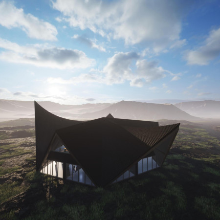 Cave-Inspired Pavilion Featuring Natural Wood and Abundant Light