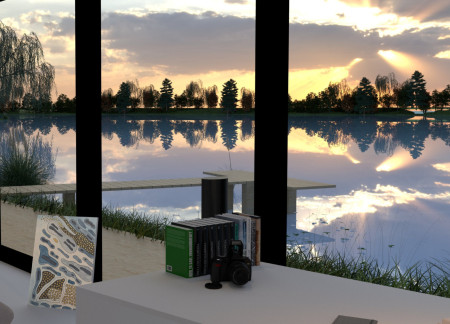 Flexible Studios with Reused Materials and Natural Integration