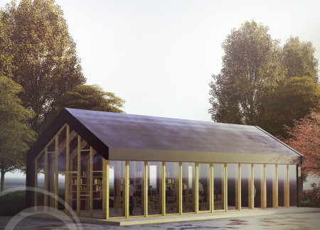 Natural Ventilation and Vegetable Gardens in a Concentric Community Layout