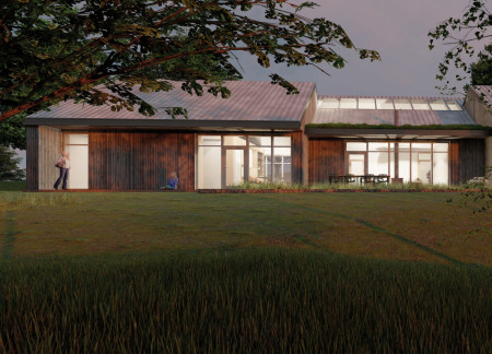 Reclaimed Wood Workshop Overlooking Černoste Lake