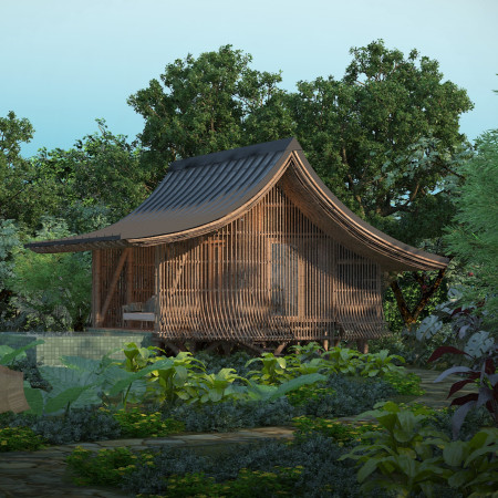 Bamboo Louvers and Green Roofs Enhancing Cambodian Hideaways