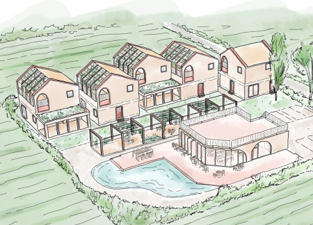 Archways and Terraces Shaping Community Living in Stone and Brick