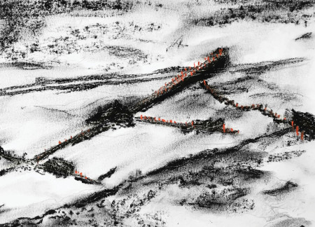 Sculptural Pathways of Cross-Laminated Timber Within Volcanic Landscapes