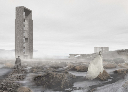 Basaltic Construction Merging Tectonic Plates with Greenhouse Ecosystem