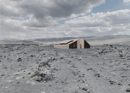 Clear Oak Cladding and Cross Laminated Timber Shelter for Hikers