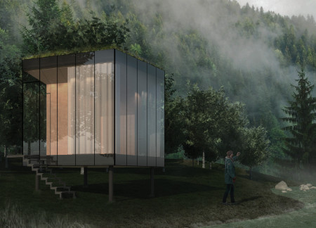 A Prefab Housing Prototype Defined by Rain-Harvesting Architecture