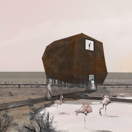 A Durable Structure with Corten Steel Integration for Wildlife Observation
