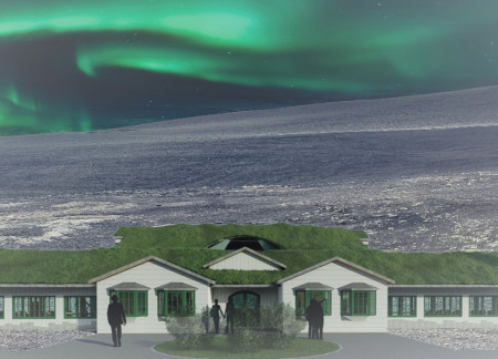 Turf Roofs and Stone Walls in a Sustainable Icelandic Farmhouse